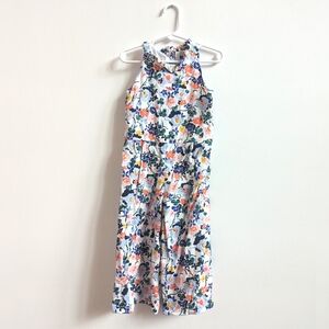 Janie and Jack Jumpsuit 5 Blue Floral Ruffle Girly 2018